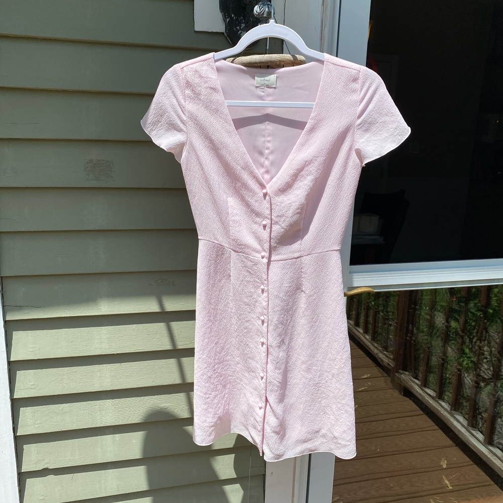 Aritzia Wilfred pink dress